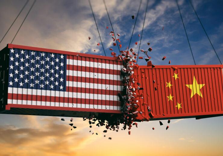 Usa,And,China,Trade,War.,Us,Of,America,And,Chinese